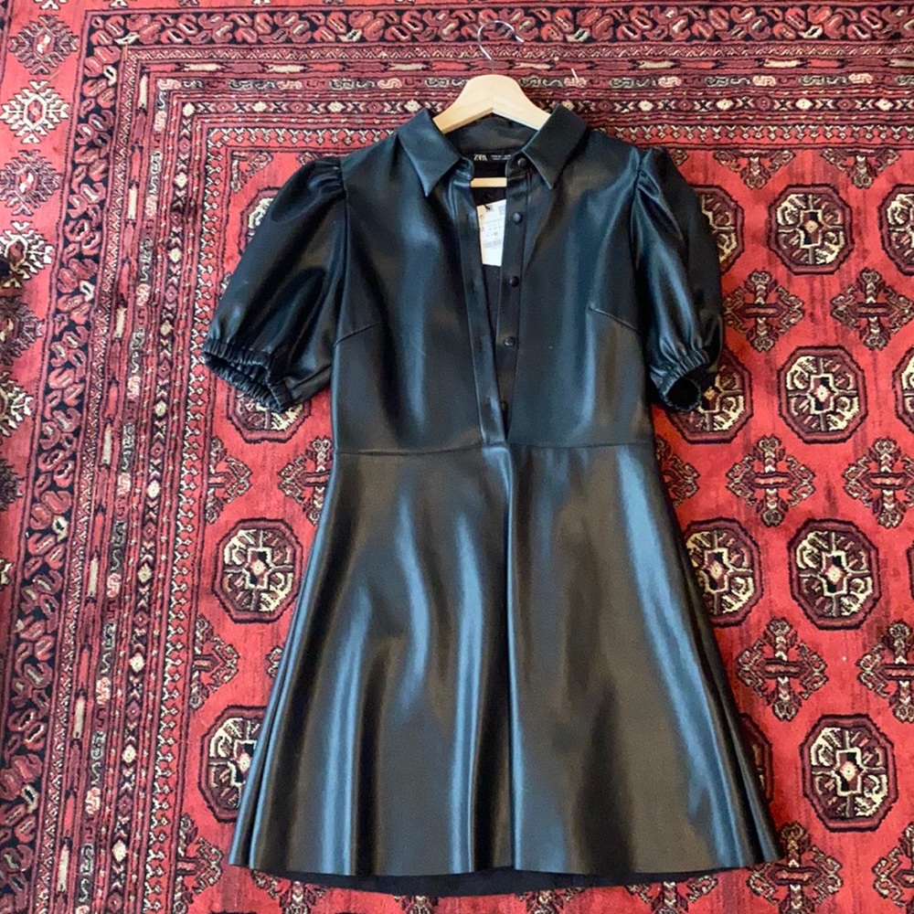 Zara leather dress